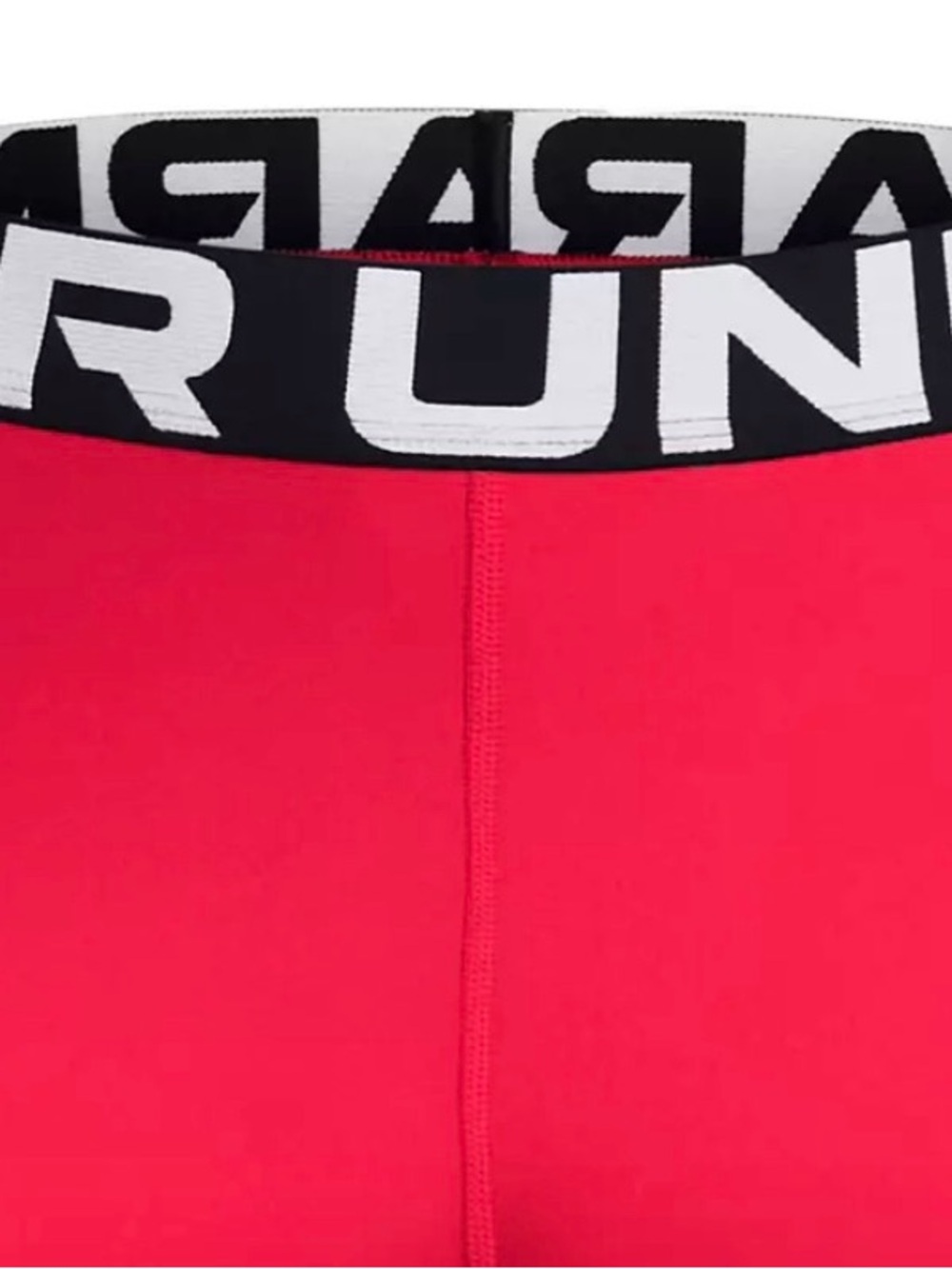 Under Armour Women’s Red Logo Waistband Bike Shorts - Picture 5 of 6